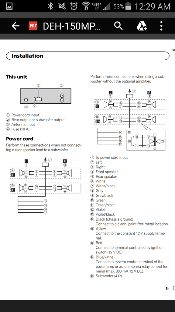 Amp turns on, but no sound Car Audio Forum